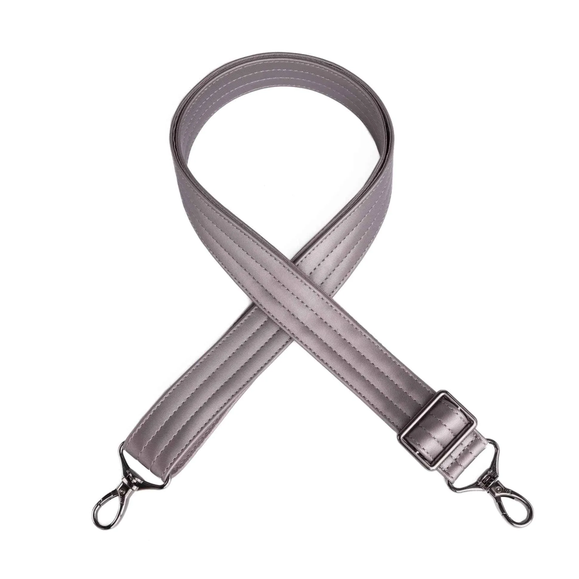 Adjustable Webbed Satin Luxe VL Bag Strap - 1.25"